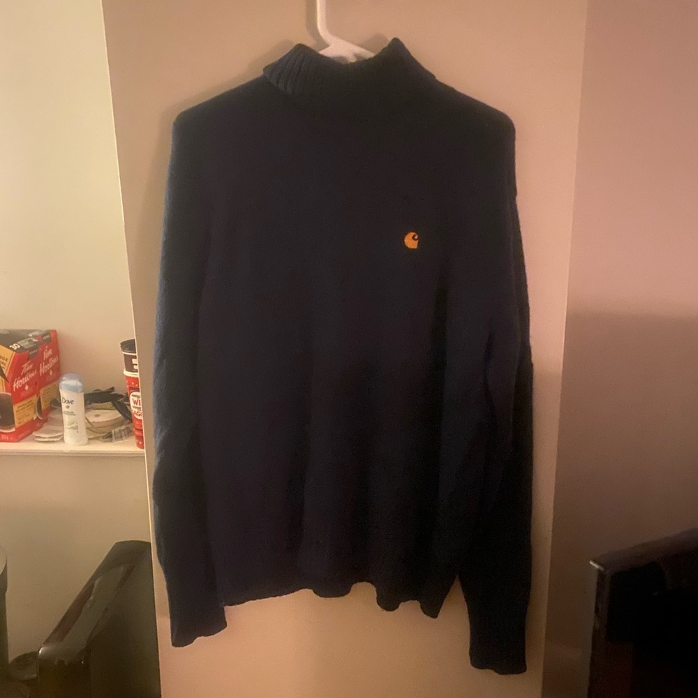Rare vintage carhartt wool turtleneck sweater